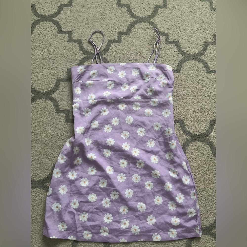 Purple mini dress